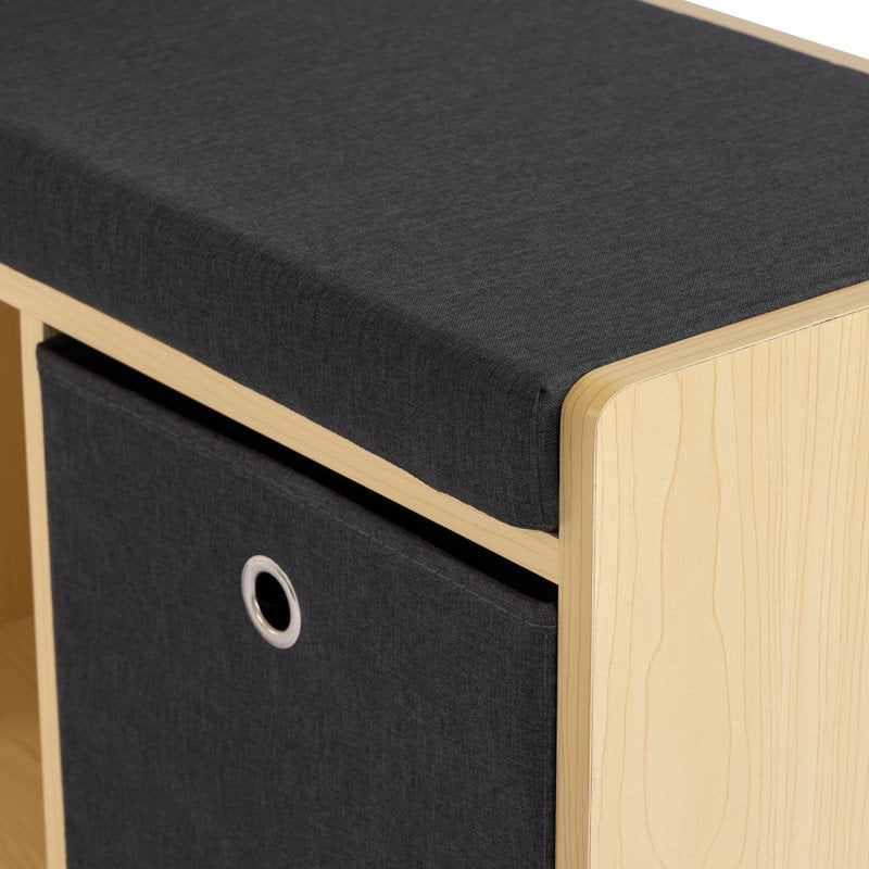 Dalton Toddler Book Nook with Storage - Natural/Black/White/Grey
