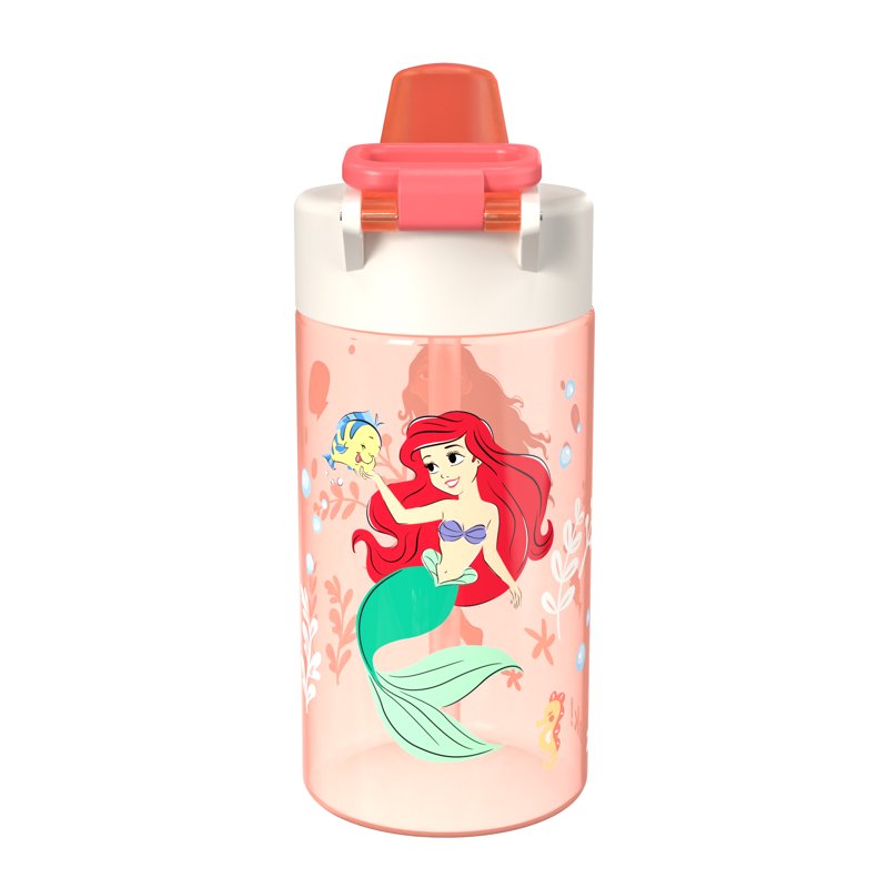 16oz Princess Pink Water Bottle with Leak-Proof Lid