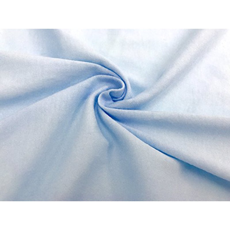 Blue Fitted Pack and Play Sheets 27x39 Inches - 100% Cotton, Soft & Breathable