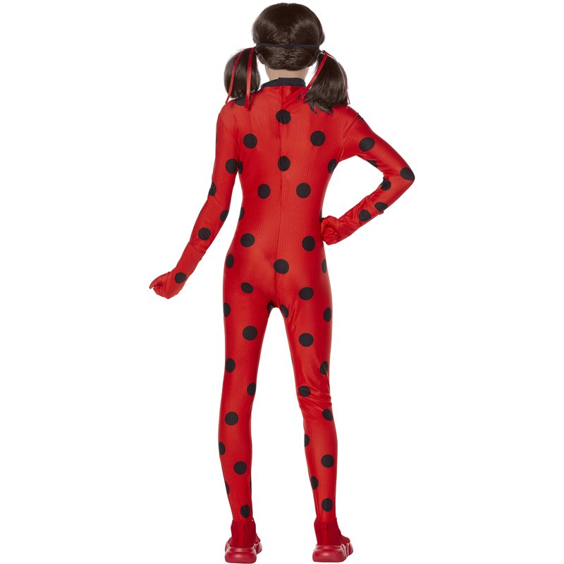 Children's Miraculous Ladybug Jumpsuit Halloween Costume Size S (6-6X) - Girls' Superhero Outfit