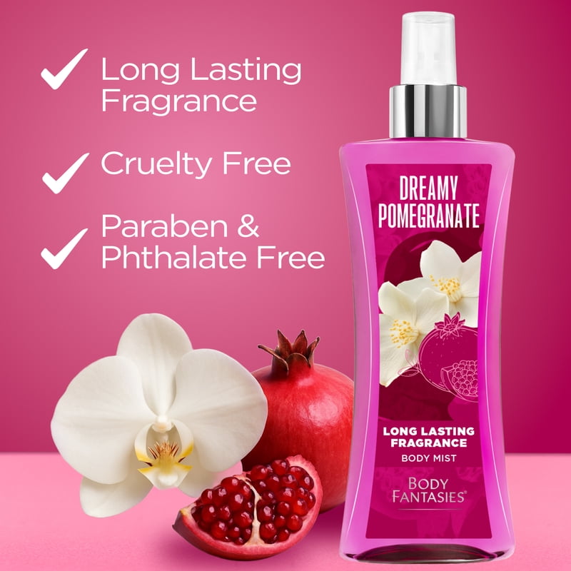 Dreamy Pomegranate Fragrance Body Spray for Women - Long-Lasting Floral Mist
