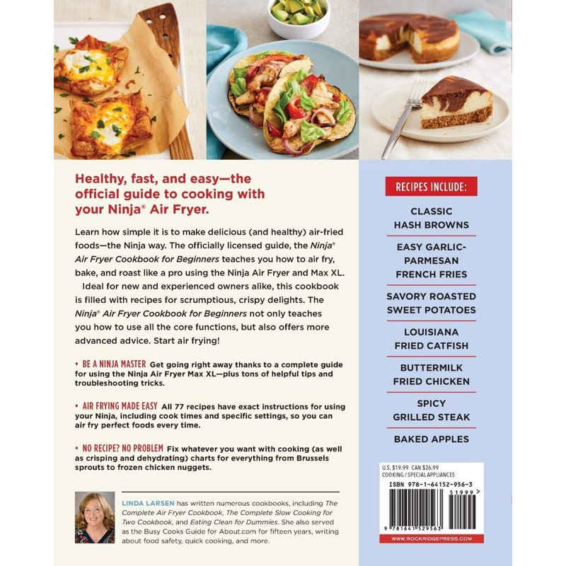Ninja Air Fryer Cookbook for Beginners - 75+ Easy Recipes (Paperback)