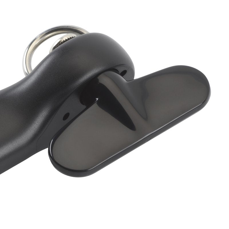 Manual Can Opener with Safe-Cut Stainless Steel Blade - Black