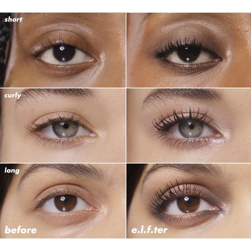 Volumizing & Curling Mascara - Long-Lasting Smudge-Proof Lash Lift