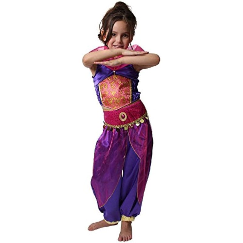 Kids Princess Dress Set - 4 Colorful Costume Dresses for Girls 2-4 Years