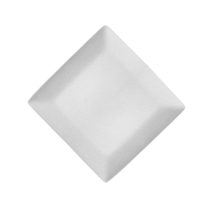 Cream Square-Shaped Stoneware Salad Plate - 4 Pack