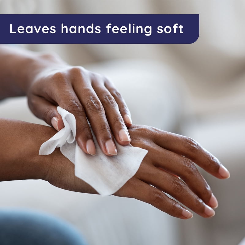 Sensitive Skin Hand Wipes - Fragrance Free, Hypoallergenic, 40 Ct Canister
