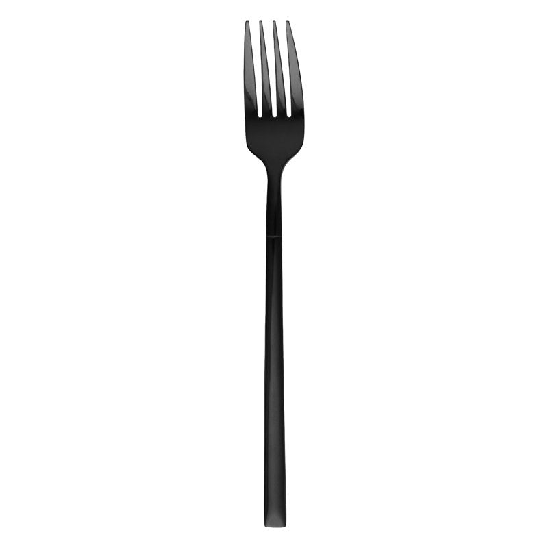 Black Stainless Steel Dinner Forks - 2 Pack