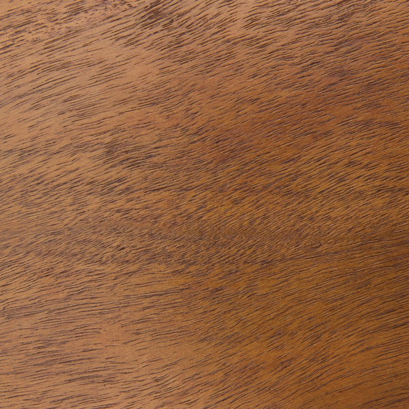 C-Shape End Table - Walnut Brown Rubberwood & Acacia