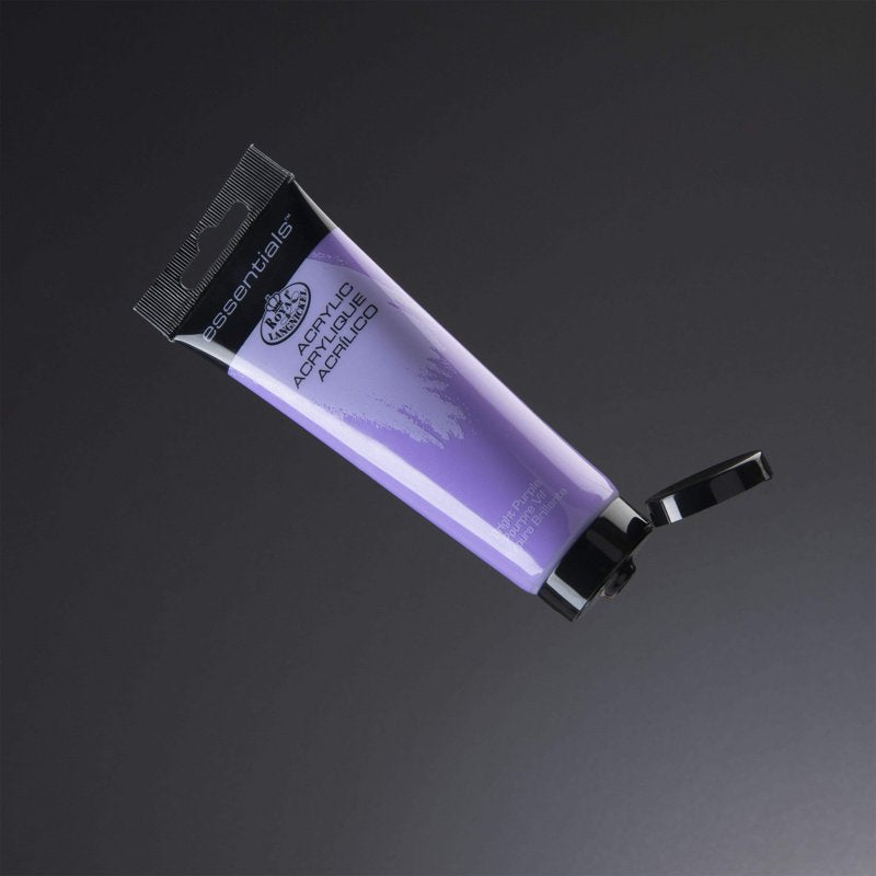 Acrylic Artist Paint 120ml Bright Purple - Versatile, Highly Pigmented Craft Paint for Canvas & Surfaces - Single Variation