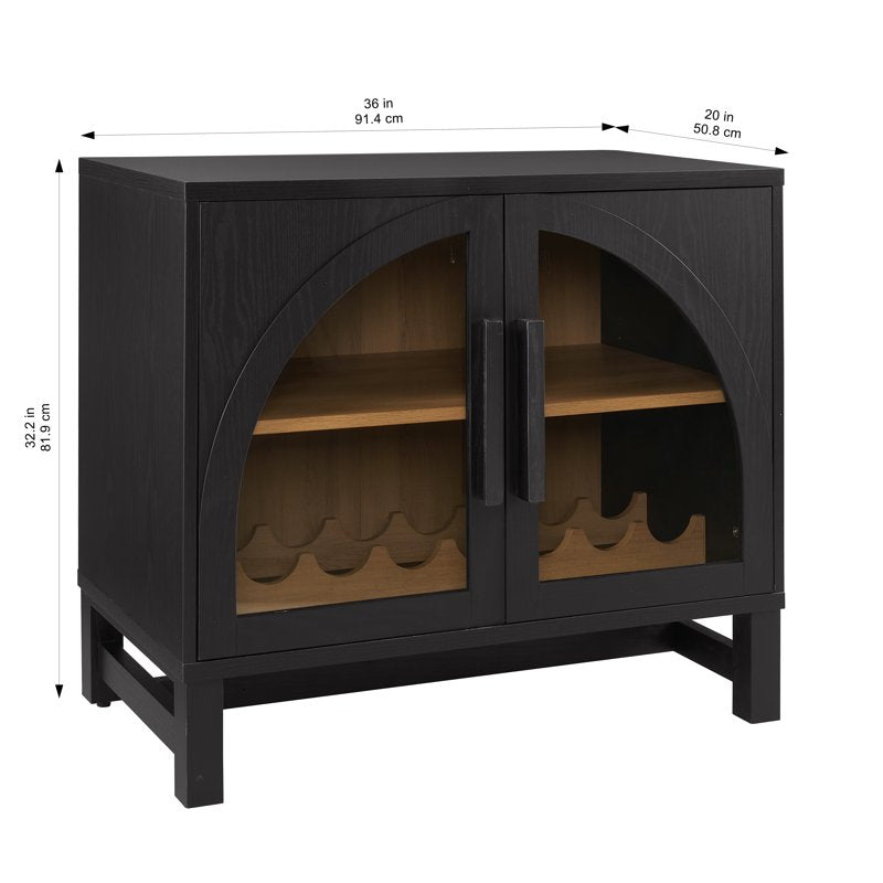 Better Homes & Gardens Juliet Arch Door Kitchen Console - Black Finish