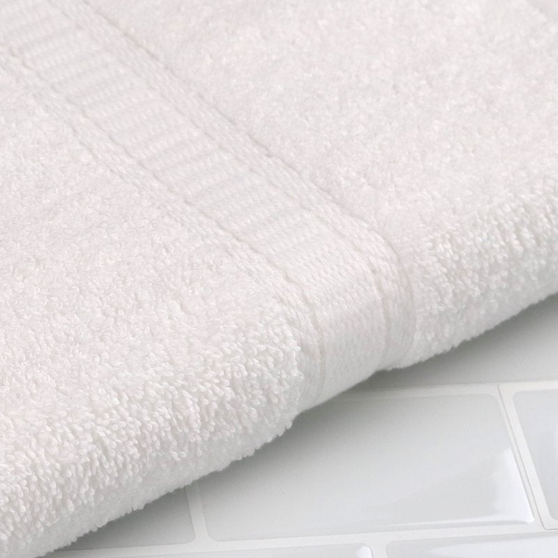Mainstays Basic Bath Sheet - 100% Cotton, White, 30x60 Inches - Variation of White