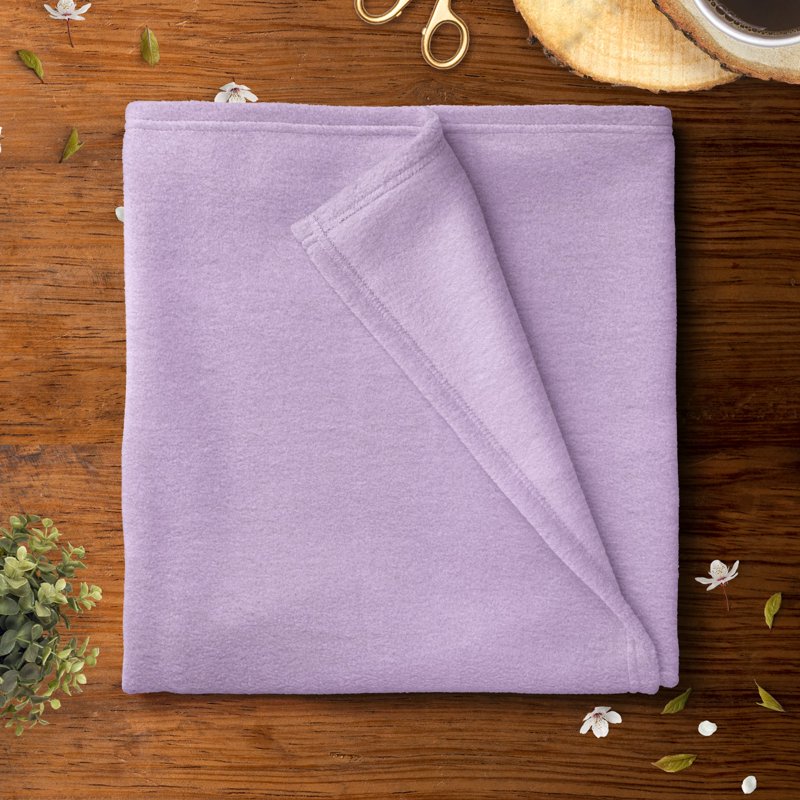 Mainstays Lux Anti-Pill Fleece Fabric Light Purple Precut 58"x1.5yd - Single