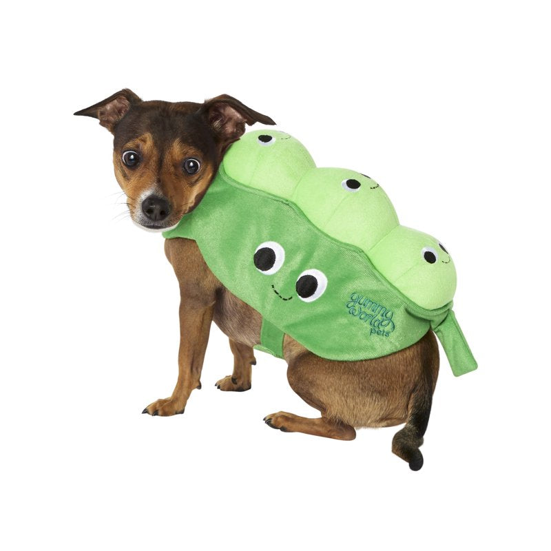 Pet Green Pea Costume Medium for Dogs - Green Pod & Peas Design, 11-20 lbs