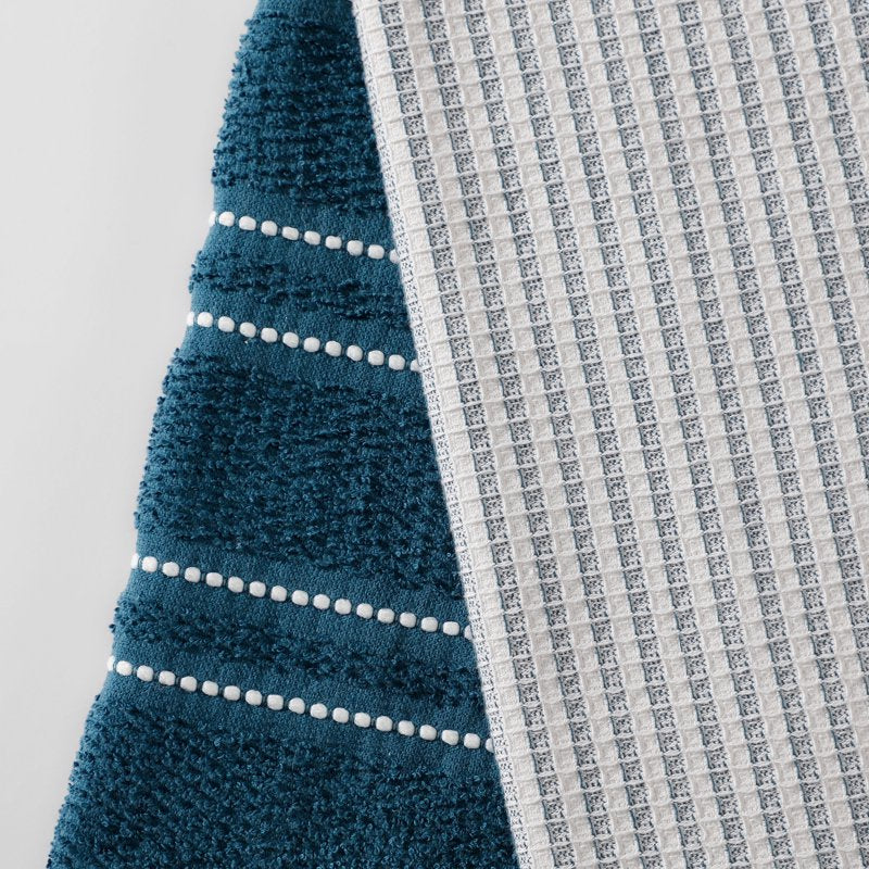 Teal Ocean Waffle Weave Kitchen Towels - 2 Pack