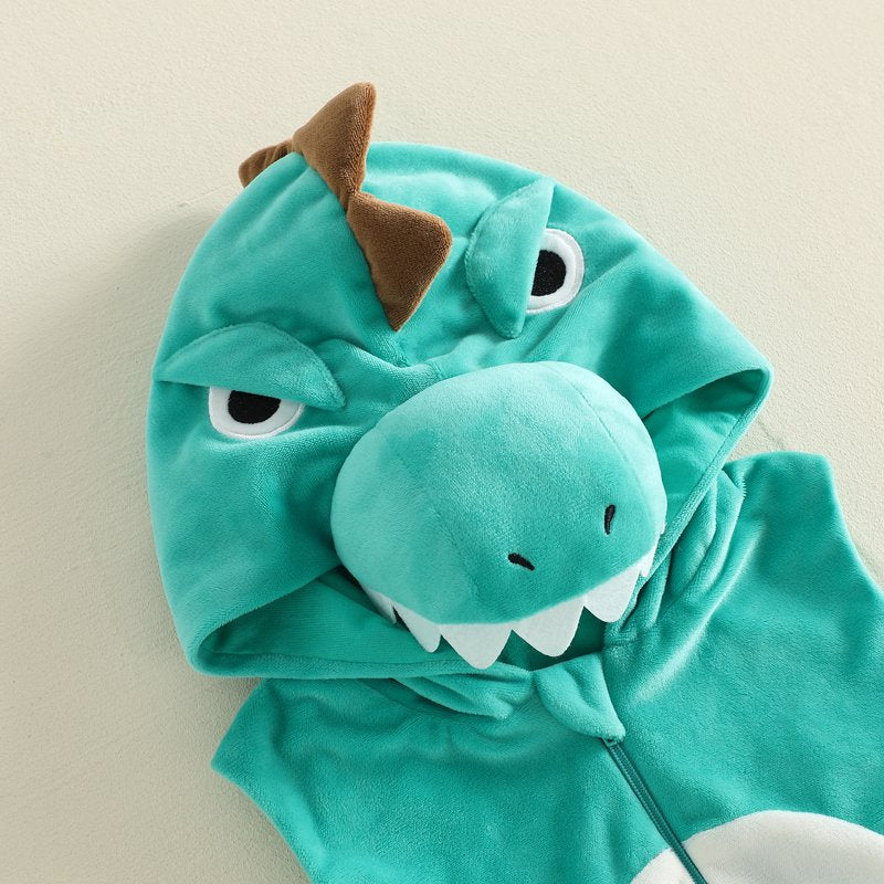 Newborn Baby Boy Dinosaur Costume - Green 12-18 Months Halloween Animal Cosplay Outfit