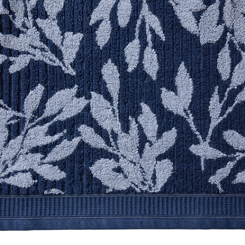Better Homes & Gardens Signature Soft Floral Bath Towel - Blue Admiral/Blue Silver - 30x56 Inches