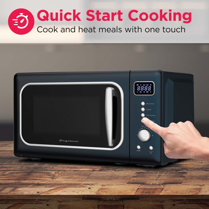 Retro Countertop Microwave Oven - 0.7 Cu. ft., 700 Watts, Azure