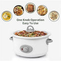 3.5 Quart Slow Cooker - Compact Electric Stew Pot with Transparent Lid