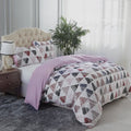 King Duvet Cover Set with Zipper & Corner Ties - Sierra Triangle Pattern