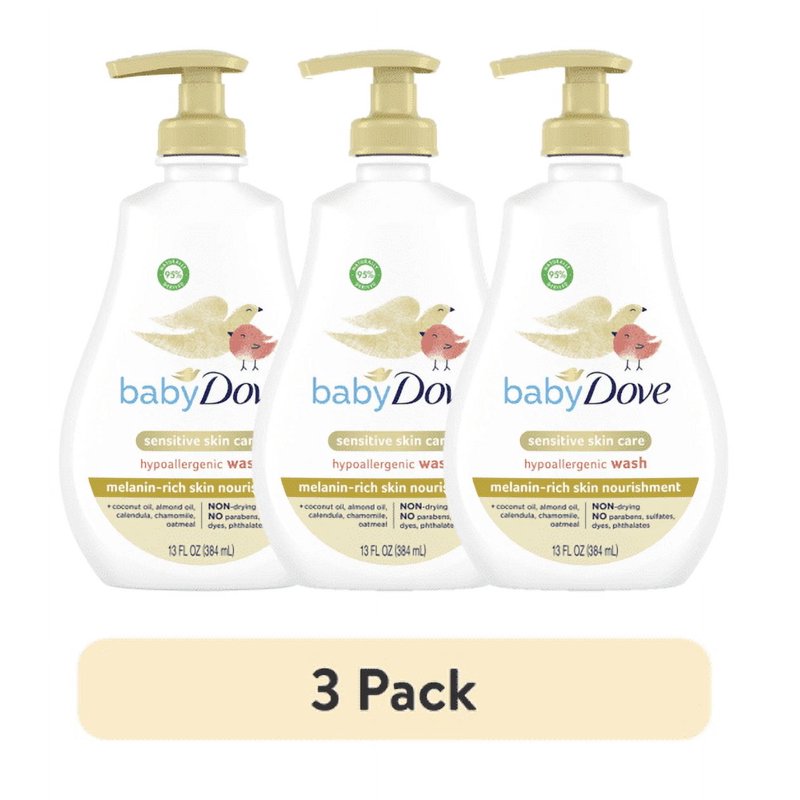 Baby Dove Hypoallergenic Body Wash - Melanin-Rich Nourishment, 13 fl oz