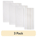 2 Pack Oversized Kitchen Towels - Papyrus Beige/White
