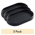 3 Pack Metal Accessory Tray for Home Organization – Black, Stylish & Versatile