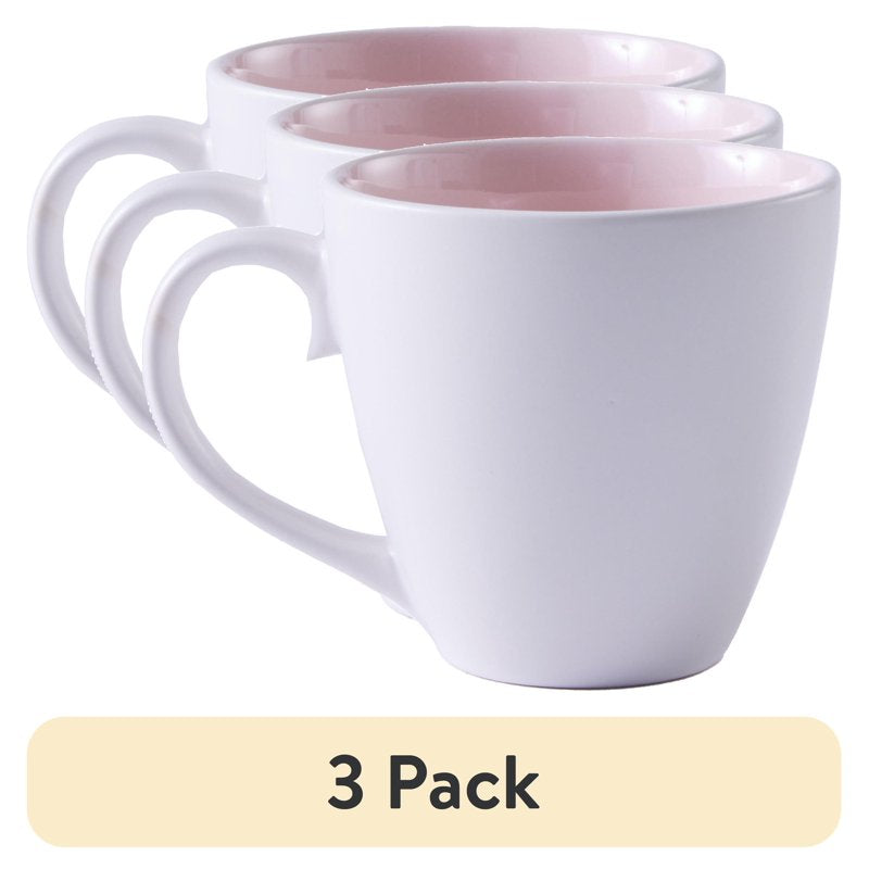 Blush Stoneware Mug - 3 Pack - Better Homes & Gardens