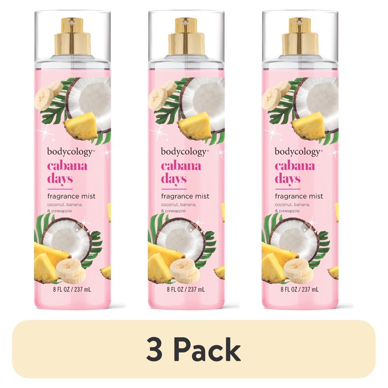 Fragrance Body Mist - Long-Lasting Cabana Days, 8 fl oz - 3 Pack