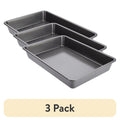 Nonstick Carbon Steel Baking Pan 3-Pack - 9" x 13" Gray