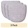 Gripper Non-Slip Chair Cushion - 15" x 16" Kendal Nickel - 3 Pack
