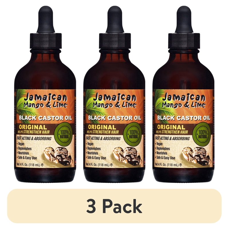 Pure Castor Hair Oil - 3 Pack, Nourishing Formula for Hair & Skin