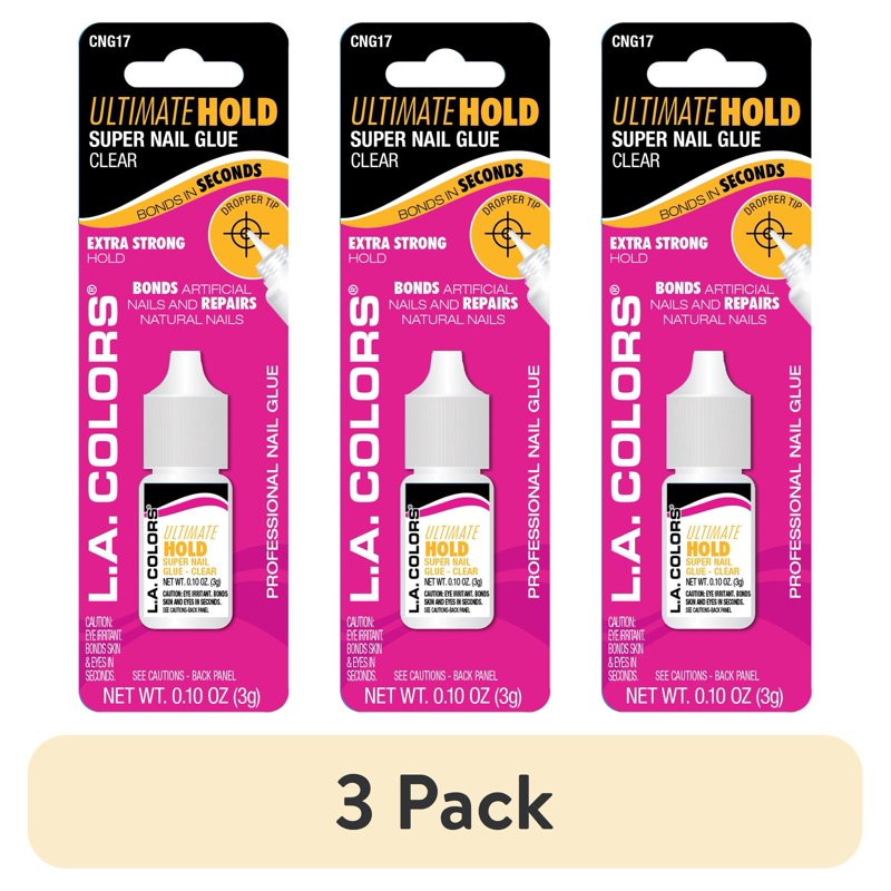 Ultimate Hold Precision Tip Nail Glue - Clear, 3 Pack