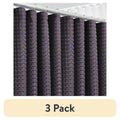 Purple Shower Curtain 3 Pack - Waffle Weave Heavy Duty Fabric, 72x72 Inch, Hotel Luxury