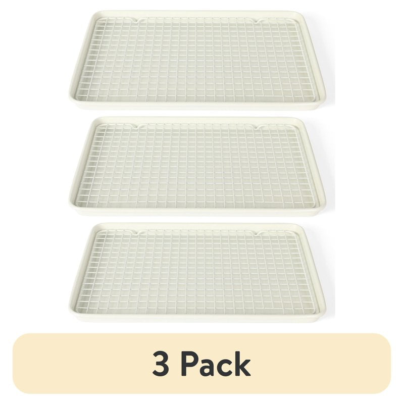 Nonstick Cookie Baking Sheet Pan Set with Cooling Rack - 3 Pack