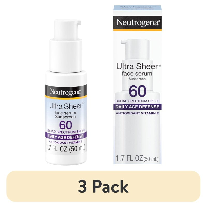 Ultra Sheer Sunscreen Serum, Broad Spectrum SPF 60, Hydrating Formula