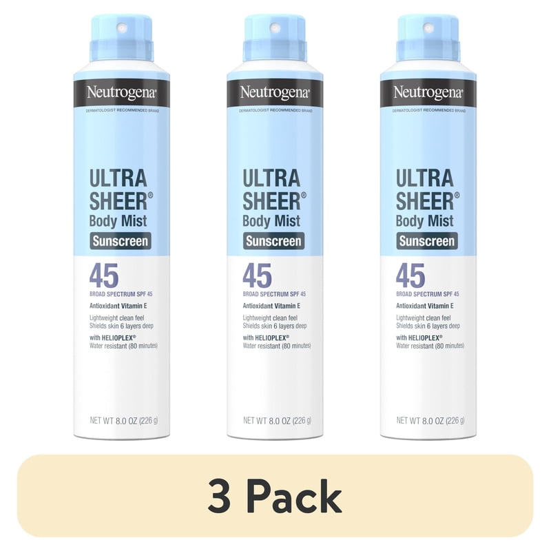 Broad Spectrum Sunscreen Spray SPF 45 - 3 Pack