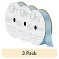 Powder Blue Satin Ribbon 3 Pack - 5/8 Inch Single Face Polyester Craft Trim