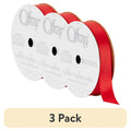 (3 Pack) Offray Red Satin Ribbon 5/8 Inch, 18 Feet, Craft & Sewing Trim - Variation of THIS listing: Red, 3 Pack
