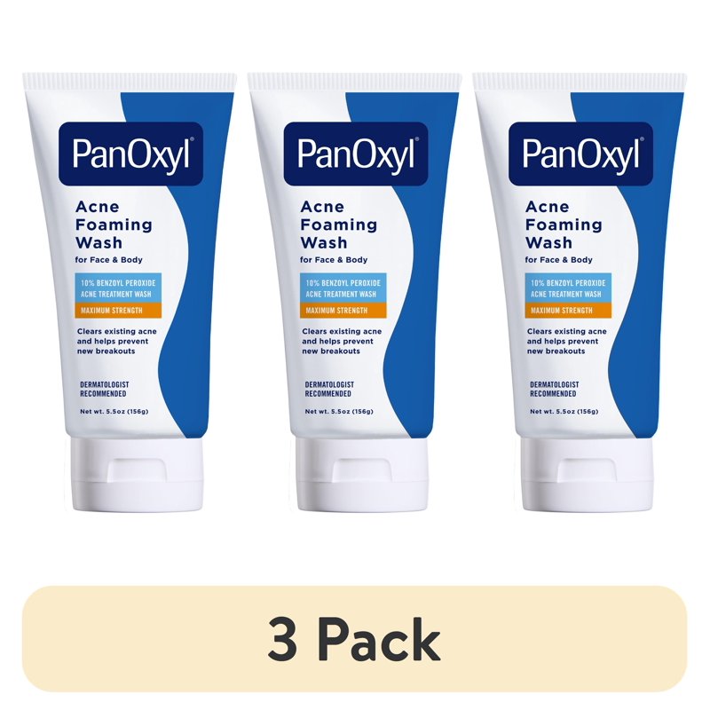 Maximum Strength Acne Foaming Wash with 10% Benzoyl Peroxide - Multipack
