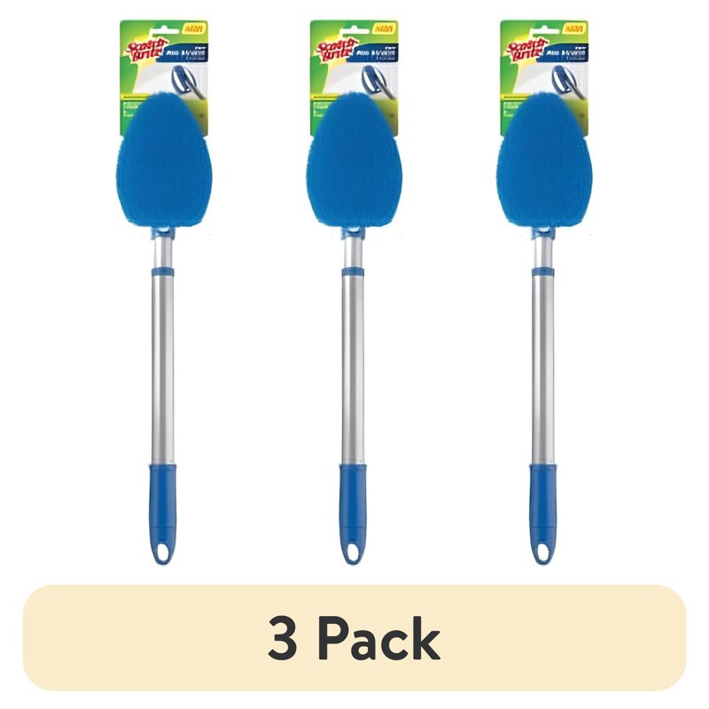 (3 Pack) Bath Scrubber for Soap Scum & Water Spots - Nonscratch Cleaning Tool - Long-Lasting & Extendable Up to 2 Feet - Scotch-Brite Variation of THIS listing