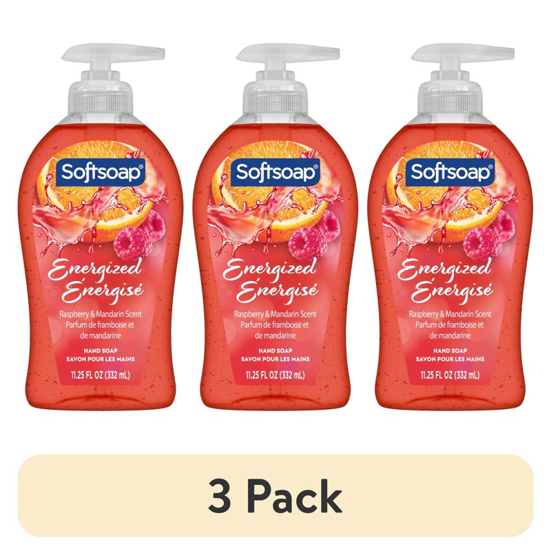 Energized Raspberry & Mandarin Liquid Hand Soap - pH Balanced Formula