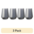 Smoke Angled Stemless Wine Glasses 3 Pack - 13.5 fl oz