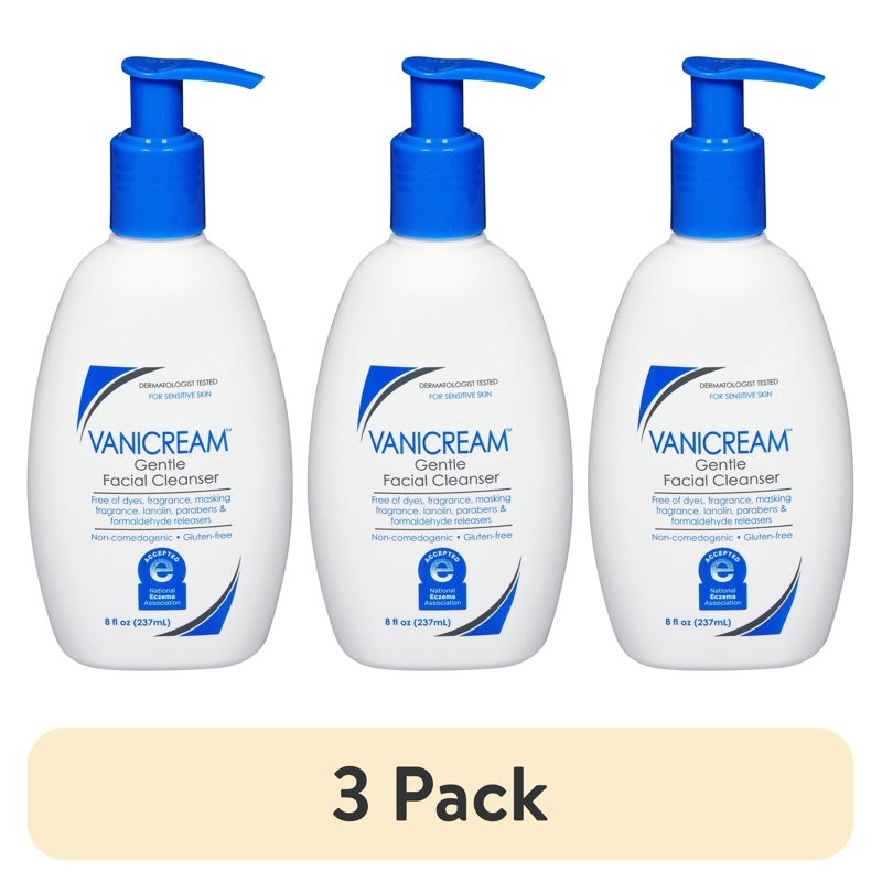 Gentle Facial Cleanser - Fragrance-Free Face Wash (3 Pack)