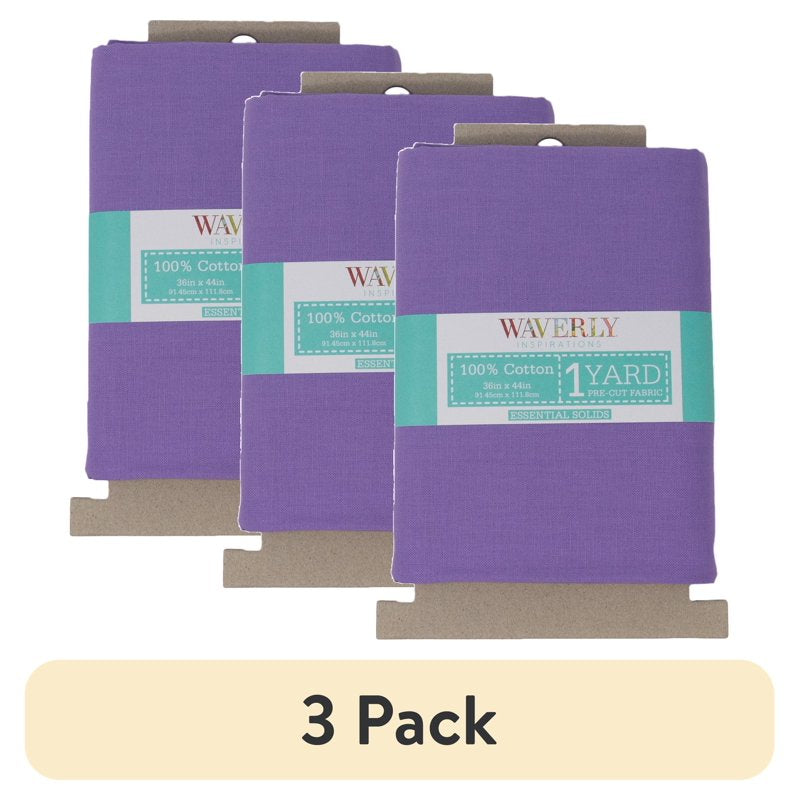 Purple Cotton Fabric 1 Yard Pack for Quilting & Sewing - 44" Wide