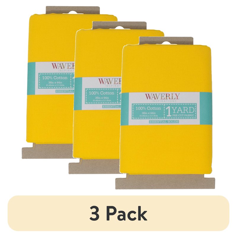 Solid Sunshine Cotton Fabric 1 Yard Pack - 44 Inch Quilting & Sewing Material Variation of THIS listing