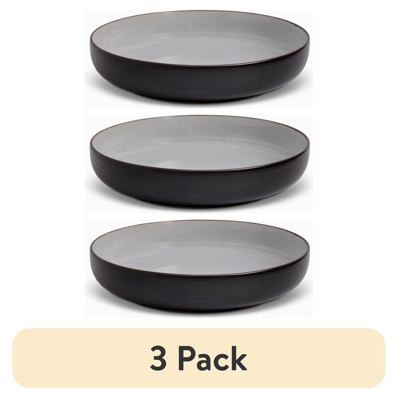 Ceramic Serve Round Bowl - Beth Collection, 3 Pack