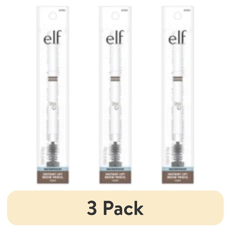 Waterproof Eyebrow Pencil with Spoolie - 3 Pack, Taupe