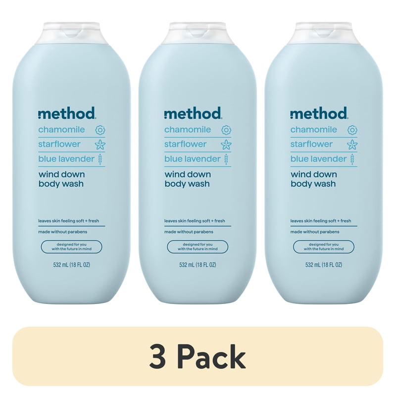 Moisturizing Body Wash with Chamomile & Lavender - 3 Pack