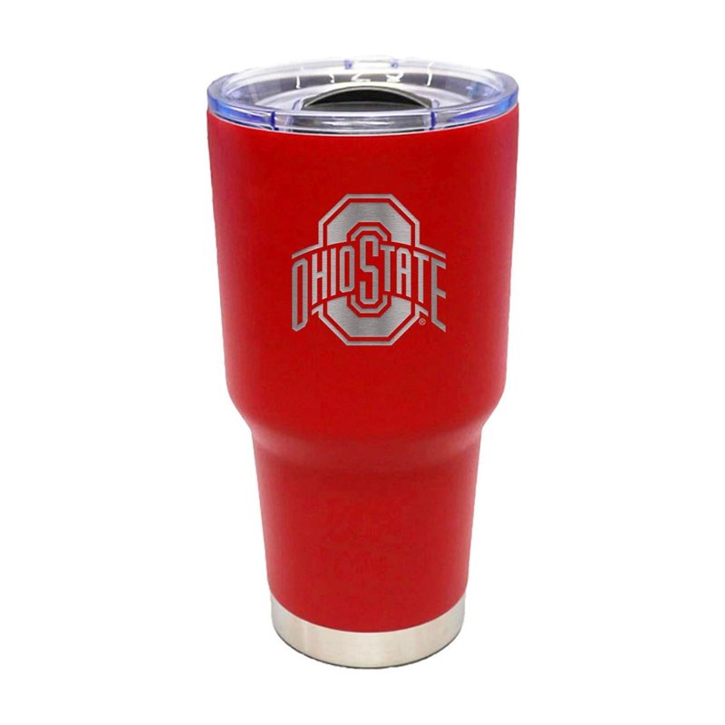 30oz Stainless Steel Tumbler with Ohio State Team Logo
